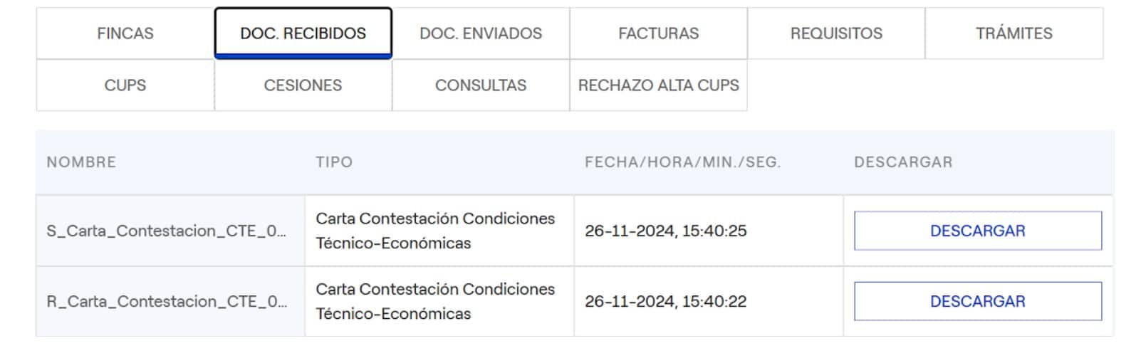 condiciones técnico económicas